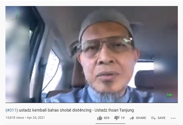 Ustaz Ihsan Tanjung (Youtube/berislamchannel)