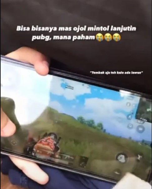 Ojol minta penumpang lanjutkan main PUBG (tiktok)