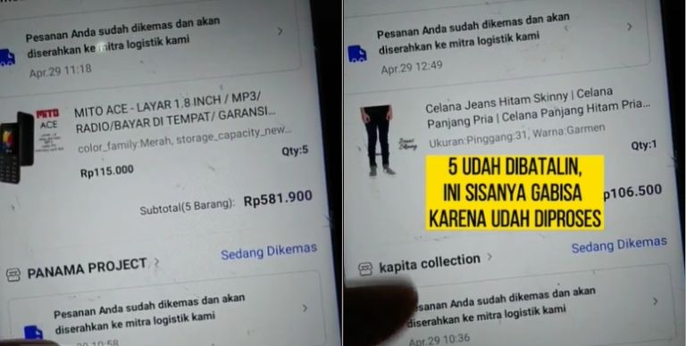 Kepencet beli barang di Olshop (TikTok).