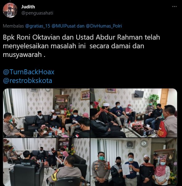 Viral Video Jemaah Mau Ikut Salat Malah Diusir karena Pakai Masker. (twitter.com/gratias_15)