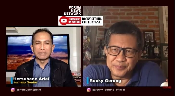 Rocky Gerung Sindir 51 Guru Besar Yang Minta RUU KPK Dibatalkan. (YouTube/Rocky Gerung)