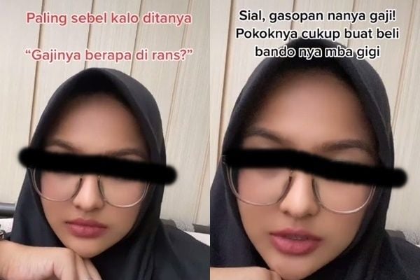 Viral Wanita Bongkar Gaji Kerja di RANS. (TikTok/@teajusapple6)