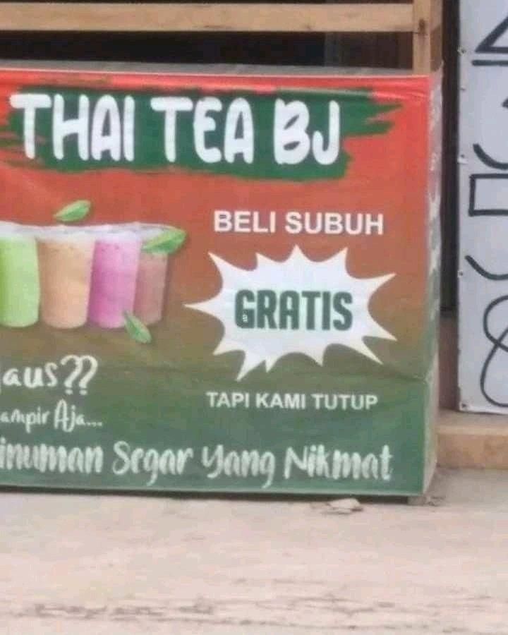 Penjual Thai Tea. (Twitter/@txtdarionlshop)