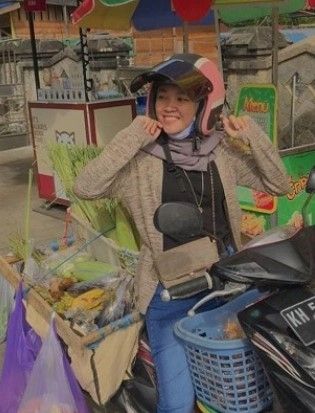 Penjual sayur keliling di Kalteng viral. (Instagram)