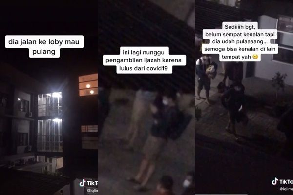 Viral Wanita Mata-Mata Pria Saat Isolasi Covid-19. (TikTok/@iqlima19 )