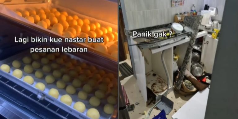 Bikin kue nastar jelang lebaran (TikTok).