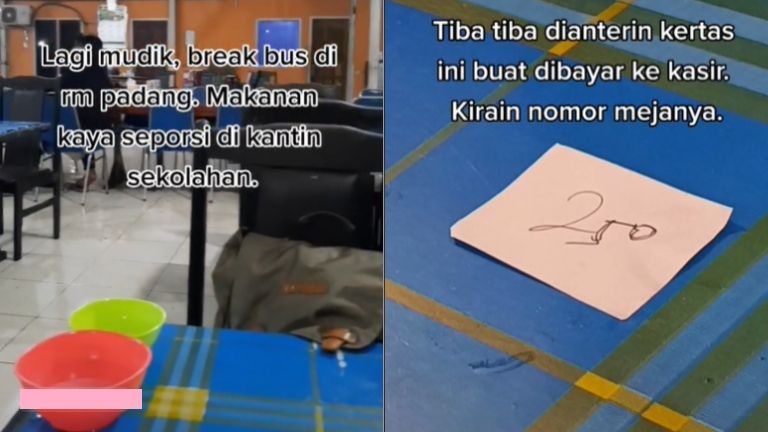 Lagi mudik beli makan di pinggir jalan, total harga bikin rombongan syok (TikTok).