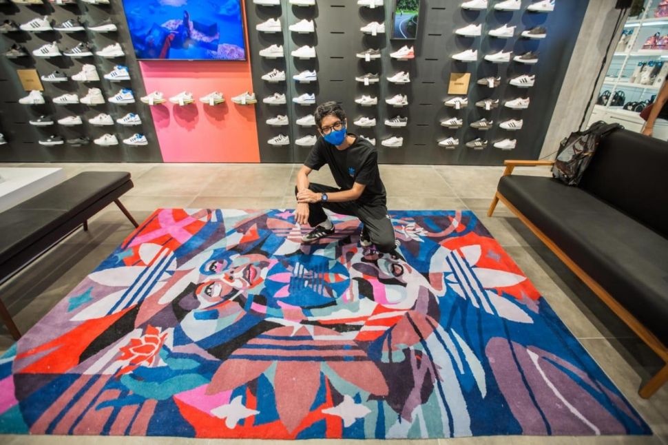 Tutu, seniman yang datang dari latar belakang street art (Dok. Adidas)