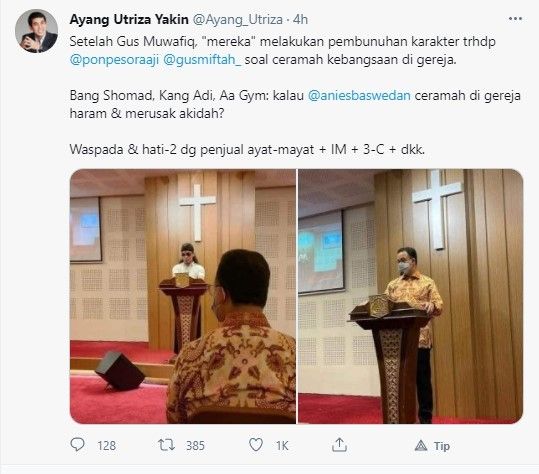 Cuitan Ayang Utriza - (Twitter/@Ayang_Utriza)