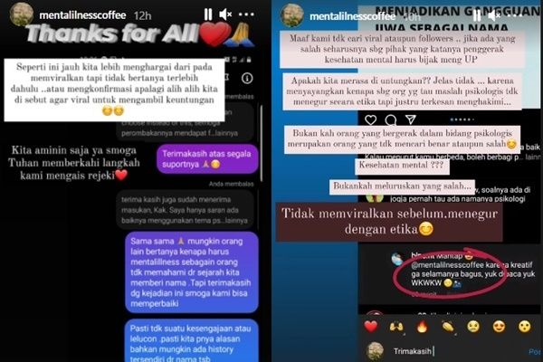 Pihak Kafe Buka Suara Usai Dihujat Buat Menu Pakai Nama Penyakit Mental. (Instagram/@mentalilnesscoffe)