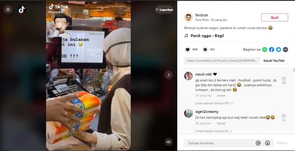 Viral jemaah salat meninggal dunia saat sujud (TikTok).