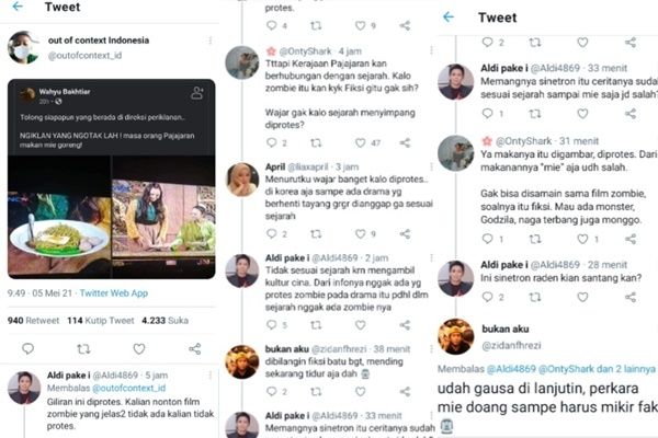 Viral Iklan Mie Goreng Zaman Raden Kian Santang Diamuk. (Twitter/@infotwitwor)