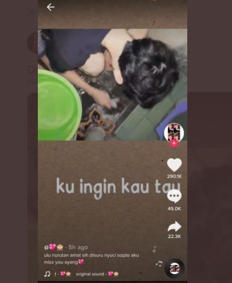 Viral Pria Menurut Diminta Pacar Cucikan Pembalut (twitter.com/AREAJULID)