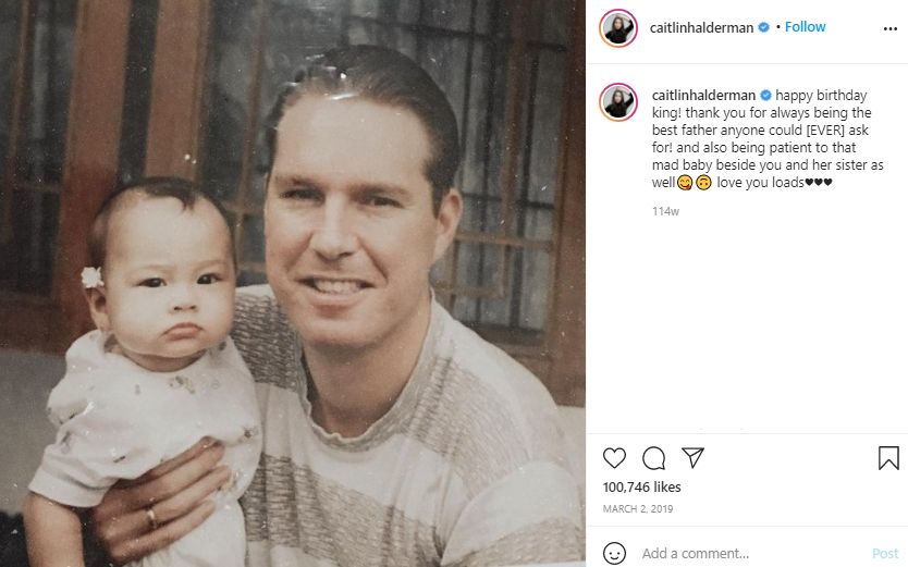 Potret masa muda ayah artis blasteran. (Instagram/caitlinhalderman)