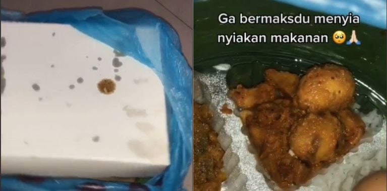 Buka-bukaan berkat dari tetangga (TikTok).