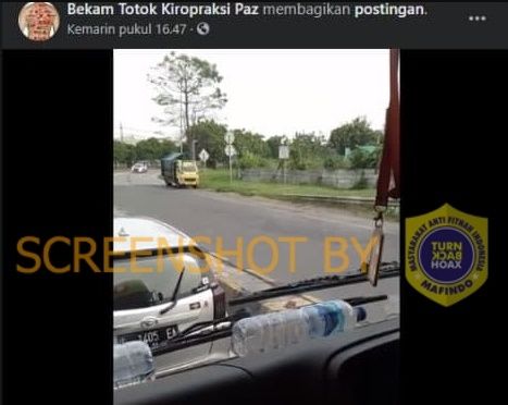 CEK FAKTA: Video Mobil RI 1 Presiden Jokowi Pulang Kampung. (Turnbackhoax.id)