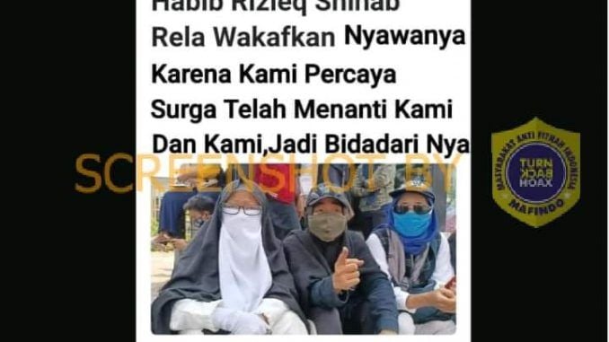 Fakta pendukung Rizieq rela wakafkan nyawa demi masuk surga (Turnbackhoax.id)