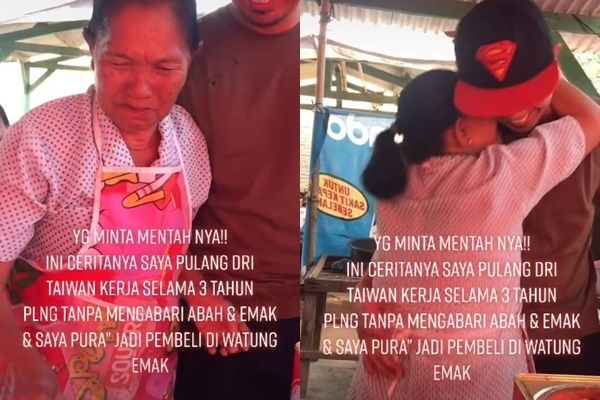 Momen Haru Penjual Ketoprak Ketemu Anak. (TikTok/@rakha_real)