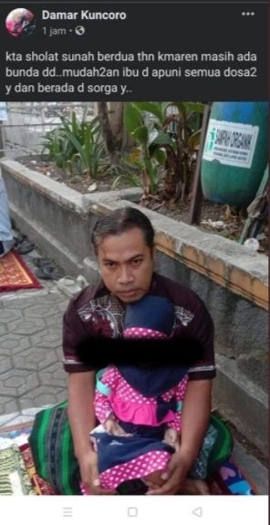 Kisah Viral Suami Rawat Istri Sampai Babak Akhir. (Twitter/@ndagels)