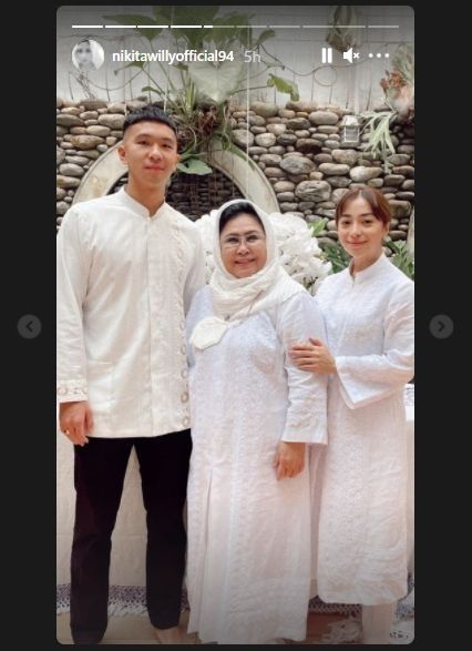 Momen lebaran Nikita Willy sebagai pengantin baru