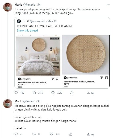 Iklan tampah viral - (Twitter/@fxmario)