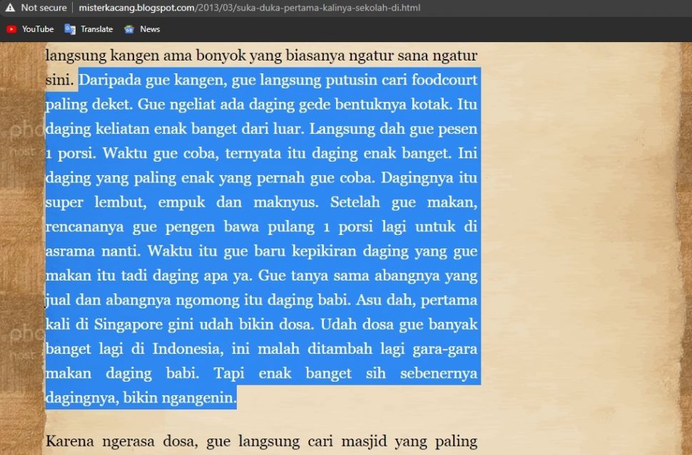 Kisah Kocak Kaesang Pangarep Makan Babi. (misterkacang.blogspot.com)