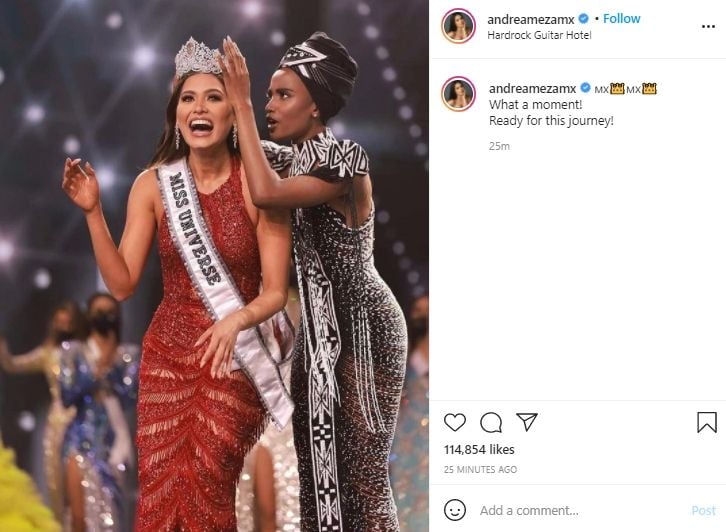 Potret Andrea Meza Miss Universe 2020. (Instagram/andreamezamx)