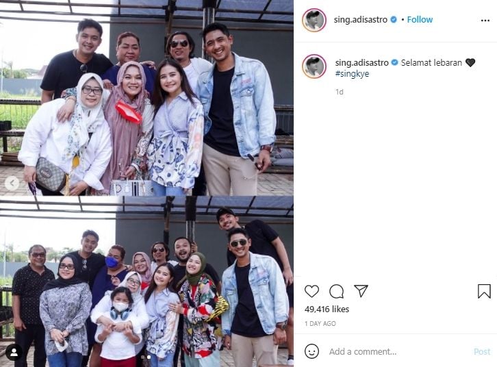 Potret Arya Saloka masak di rumah Prilly Latuconsina. (Instagram/sing.adisastro)