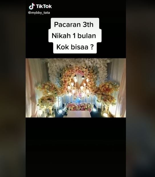 Tiga Tahun Pacaran, Wanita Ini Malah Cerai setelah Sebulan Nikah (tiktok.com/@mybby_tata)