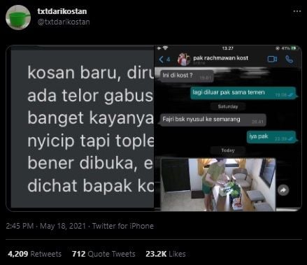 Viral Anak Kost Berkutat Buka Toples Makanan. (Twitter/@txtdarikostan)