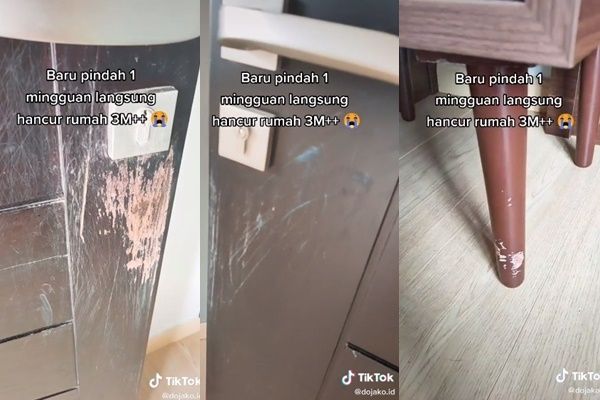 Wanita Curhat Nyesek Rumah Baru 3 Miliar Hancur Dirusak. (TikTok/@dojako.id)