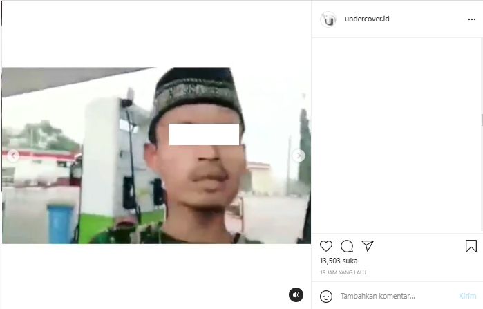Viral pria ngamuk di pom bensin karena tutup dan petugas SPBU salat jumat (Instagram/undercover.id).