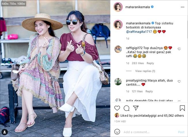 Potret Nagita Slavina liburan di Bali bareng bos MS GLOW. (Instagram/@maharanikemala)