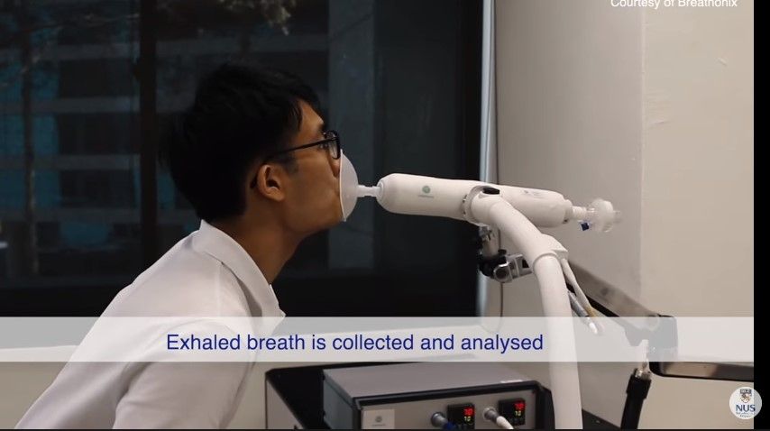 Tes napas breathalyzer (YouTube/National University of Singapura)