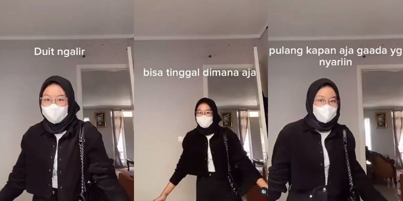 Viral Cewek Ungkap Daftar Enaknya Jadi Anak Broken Home. (Instagram/@jakarta.keras)