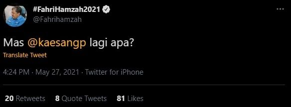 Cuitan Fahri Hamzah Sentil Kaesang. (Twitter/@Fahrihamzah)