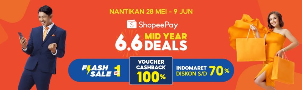 Ajak Masyarakat Apresiasi Pencapaian Tengah Tahun, ShopeePay Hadirkan Kampanye 6.6 Mid Year Deals - (SuaraJogja.id/HO-ShopeePay)