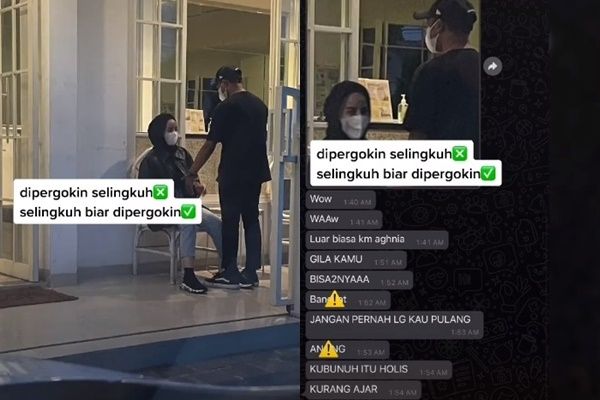 Viral Istri Sengaja Selingkuh Biar Dipergoki Suami. (TikTok/@emyaghnia)