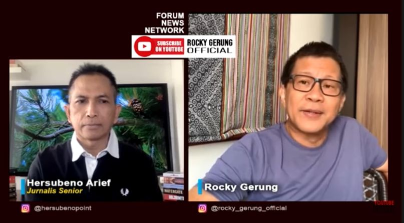 Rocky Gerung sebut Partai Demokrat jauh ungguli PDIP kalau Pemilu dilakukan sekarang (YouTube/RockyGerungOfficial).