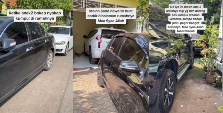 Curhat kumpul keluarga mobil sampai penuhi jalanan (TikTok).