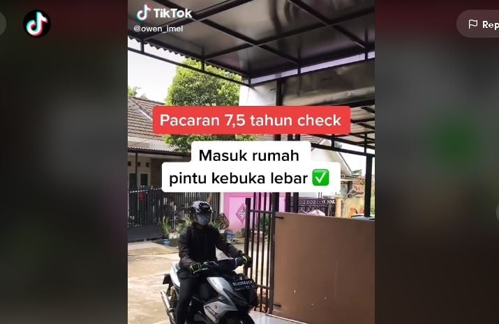 Pasangan sudah berpacaran selama 7,5 tahun (tiktok.com/@owen_imel)