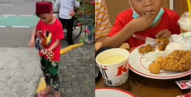 Viral pengamen kecil diajak ke restoran mewah, reaksinya tak terduga (Instagram).