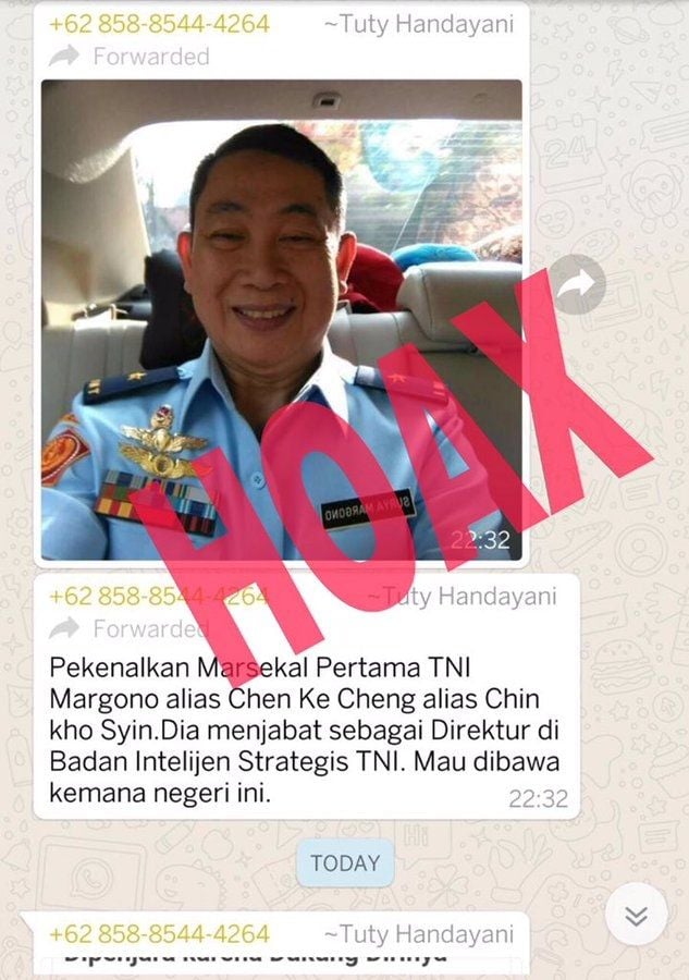 Apa Benar Semua Rahasia Data Intelijen Negara Sudah Ditangan China? (Turnbackhoax.id)