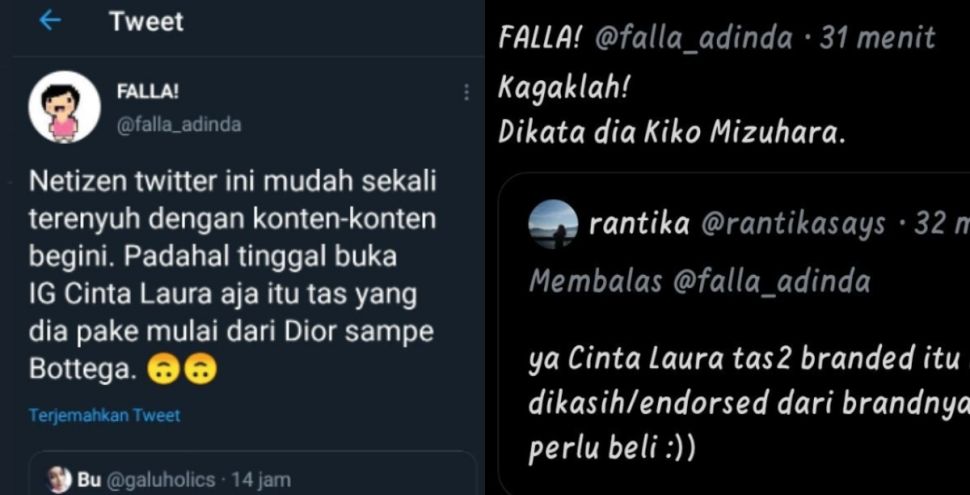 Cuitan Dokter Falla Adinda. [Twitter]