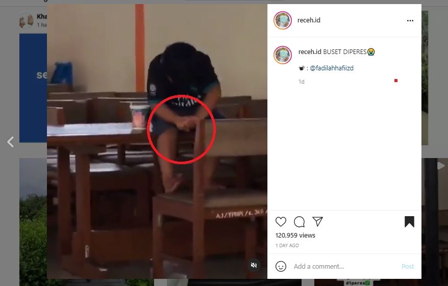 Viral Video Bocah Peras Mi Instan Sebelum Dimakan, Publik: Dingin Kagak Melepuh Iya. (Instagram/@receh.id)