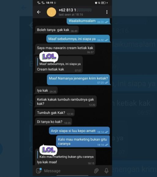 Jualan Krim Ketiak, Penjual Ini Malah Dicurigai Pelaku Fetish (twitter.com/txtdarionlshop)