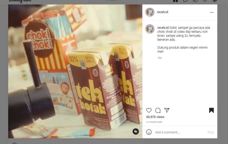 Lagi-lagi Bikin Takjub, Jajanan Lokal sampai Mainan Tradisional Ini Muncul di Video Klip Rich Brian. (Instagram/@receh.id)