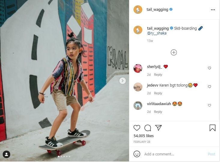 Potret Ryshaka anak Ryan Delon dan Sharena. [Instagram]