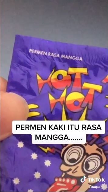 Permen kaki rasa mangga (TikTok @sapaiiiii)