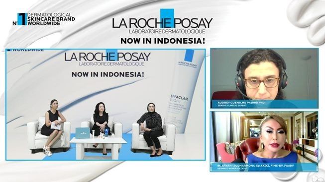 dr. Aryani Sudharmono, Sp.KK(K), FINS-DV, FAADV dalam Konferensi pers La Roche Posay. (Siaran Pers La Roche Posay)